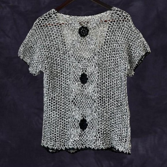 Vintage crochet cardigan/ blouse - Picture 2 of 2